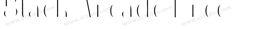 Black Arcade Free字体转换